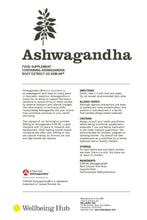 Load image into Gallery viewer, Ashwagandha 500mg as KSM-66® x 90 capsules Wellbeing Hub Shop