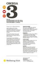 Load image into Gallery viewer, Omega 3 Fish Oil -180 Capsules Wellbeing Hub Shop