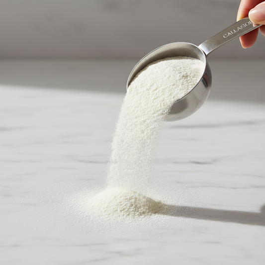 Hydrolysed Marine Collagen Powder with Vitamin C and Hyaluronic Acid. Highly absorbable 300g (30 servings)