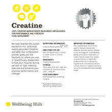 Load image into Gallery viewer, Pure Creatine Monohydrate Powder - 300g Powder
