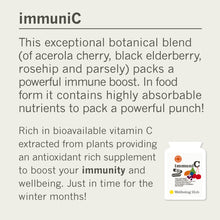 Load image into Gallery viewer, Immuni-C - Food Form Vitamin C + immune boosting botanicals x 60 caps