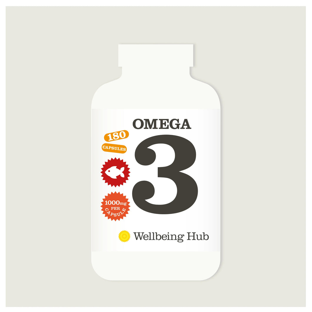 Omega 3 Fish Oil -180 Capsules Wellbeing Hub Shop