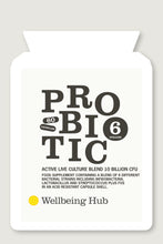 Load image into Gallery viewer, Probiotic 6.  10 Billion CFU, 6 Strains. 60 capsules