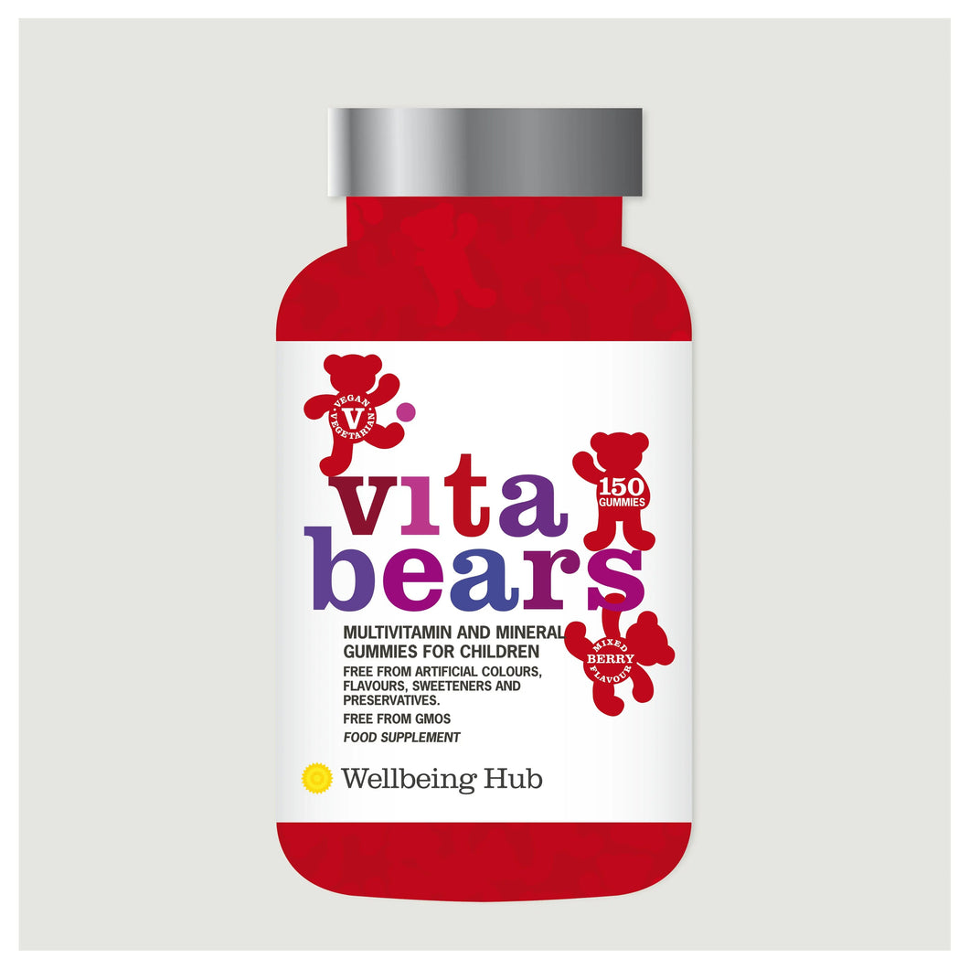 'Vita Bears'  Children's Berry flavour Multi-Vitamin & Mineral Gummies. 150 per pot Wellbeing Hub Shop