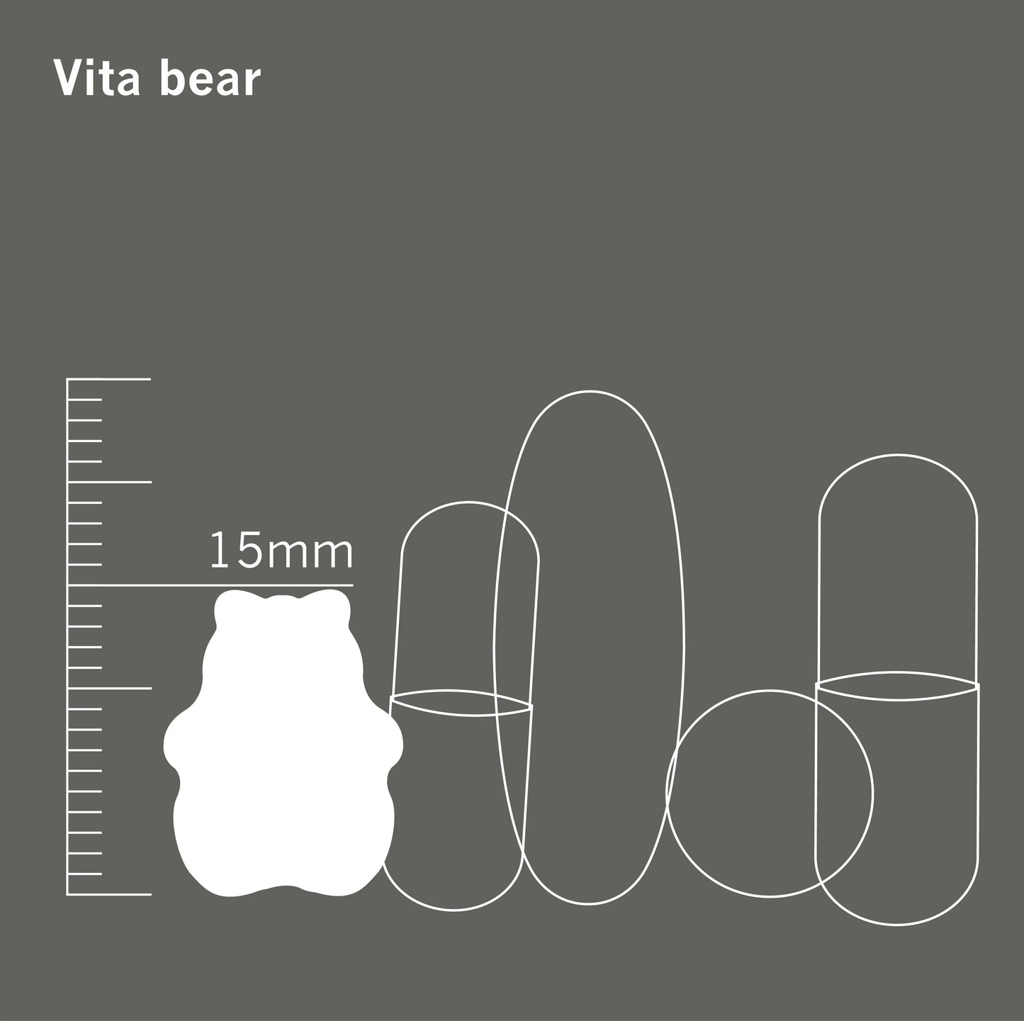 'Vita Bears'  Children's Berry flavour Multi-Vitamin & Mineral Gummies. 150 per pot Wellbeing Hub Shop