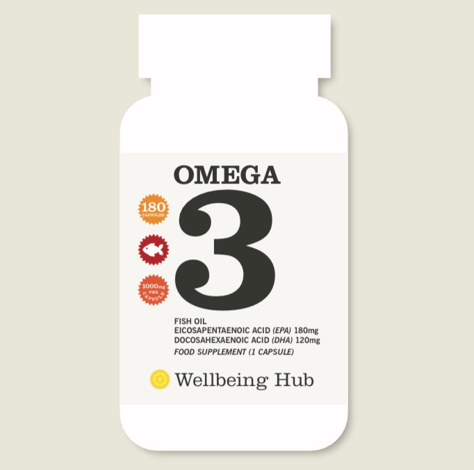Omega 3 Fish Oil -180 Capsules